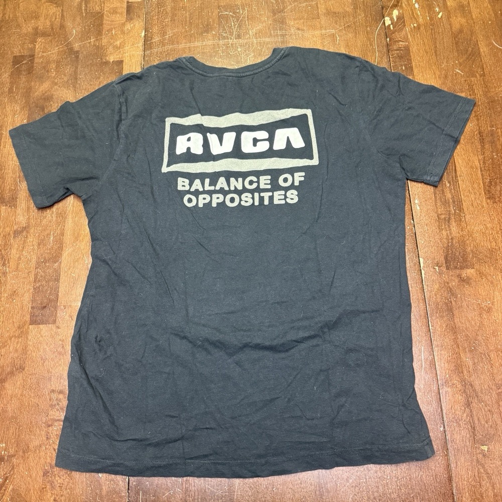 RVCA The Balance Of Opposites By PM Tenore T-Shirt Adult Large Breathable Black‎